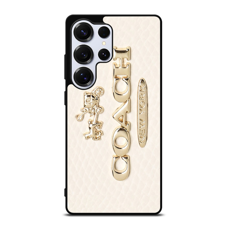 COACH PINK PATTERN MATE Samsung Galaxy S25 Ultra Case Cover