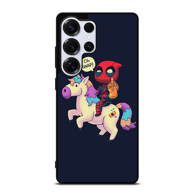 DEADPOOL UNICORN MIDDLE FINGERS Samsung Galaxy S25 Ultra Case Cover