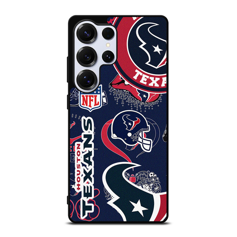 HOUSTON TEXANS NFL STICKER BOMB Samsung Galaxy S25 Ultra Case Cover