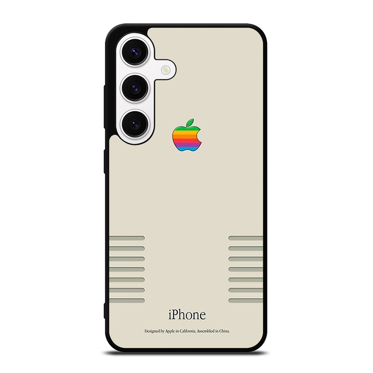 APPLE LOGO RETRO Samsung Galaxy S24 Case Cover