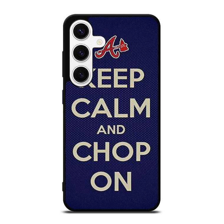 ATLANTA BRAVES CHOP ON BASEBALL Samsung Galaxy S24 Case Cover