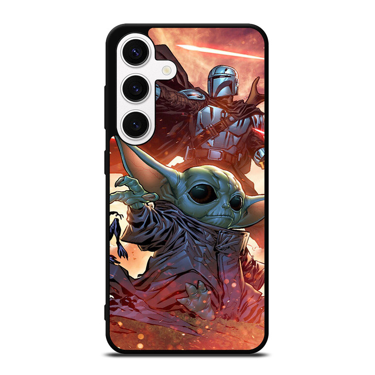 BABY YODA AND THE MANDALORIAN STAR WARS Samsung Galaxy S24 Case Cover