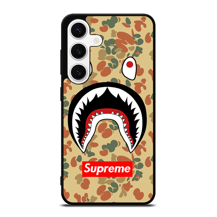 BAPE CAMO SHARK SUPREME Samsung Galaxy S24 Case Cover