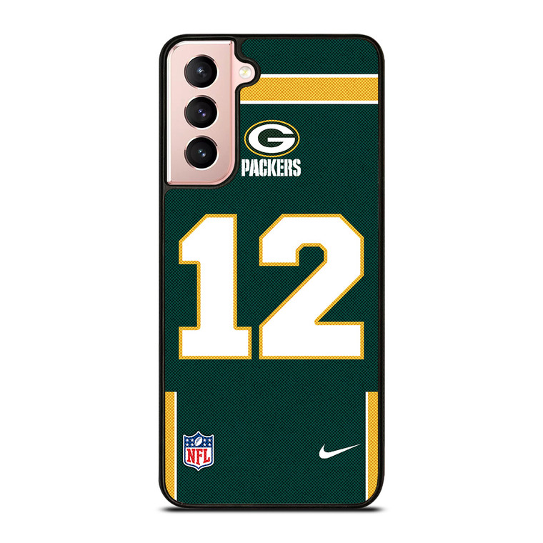 GREEN BAY PACKERS AARON RODGERS 12 NFL NIKE Samsung Galaxy S21 Case Cover