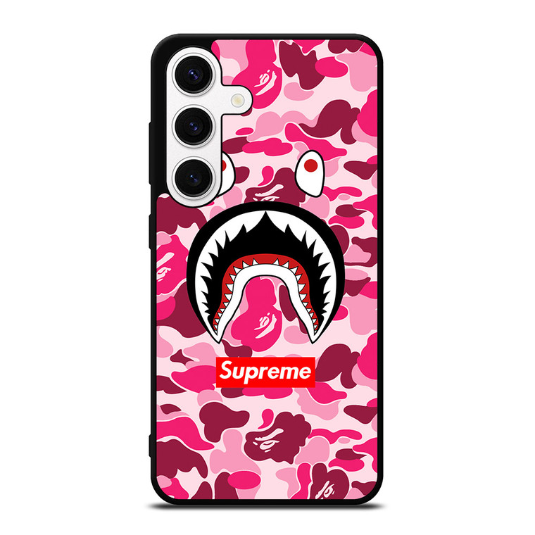 CAMO BATHING APE SUPREME PINK Samsung Galaxy S24 Case Cover CAMO BATHING APE SUPREME PINK Samsung Galaxy S24 Case Cover