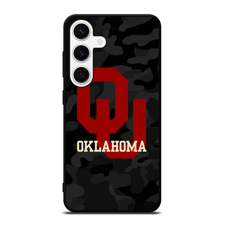 CAMO OKLAHOMA SOONERS LOGO Samsung Galaxy S24 Case Cover