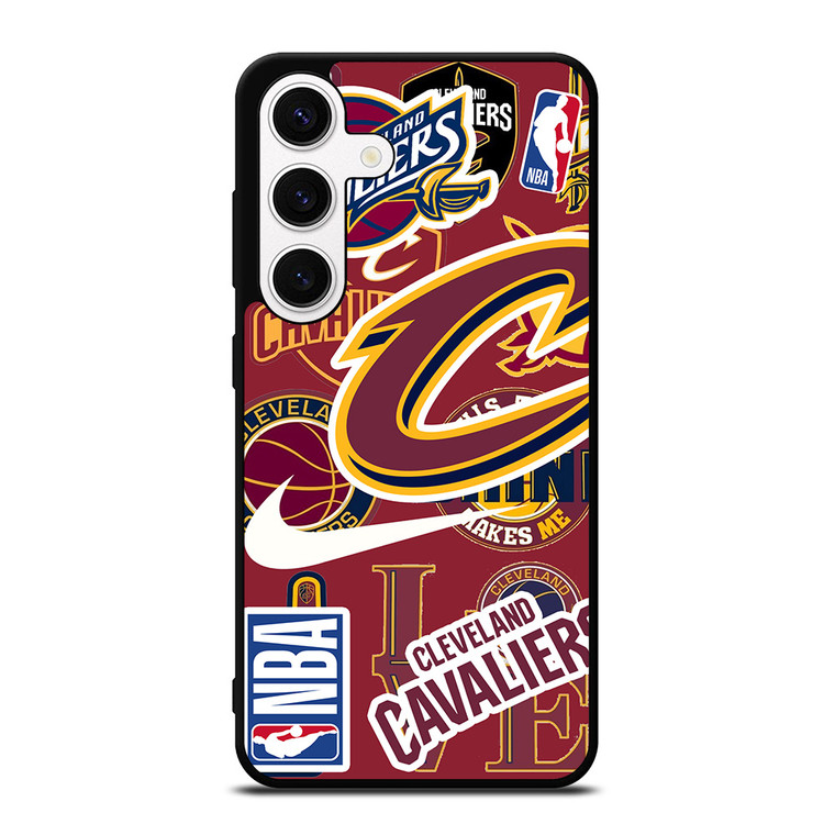 CLEVELAND CAVALIERS NBA STICKER BOMB Samsung Galaxy S24 Case Cover