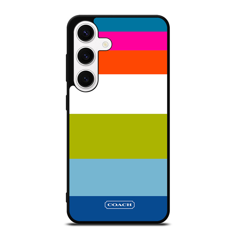 COACH NEW YORK STRIPE 2 Samsung Galaxy S24 Case Cover