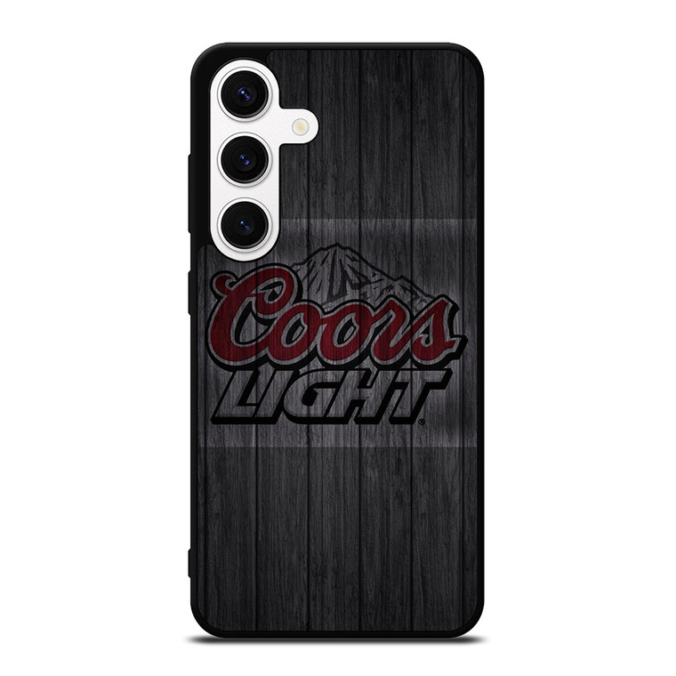 COORS LIGHT WOODEN LOGO Samsung Galaxy S24 Case Cover