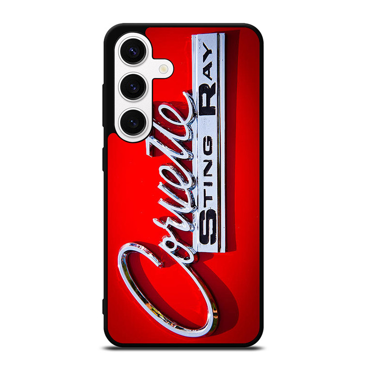 CORVETTE STINGRAY RED EMBLEM Samsung Galaxy S24 Case Cover