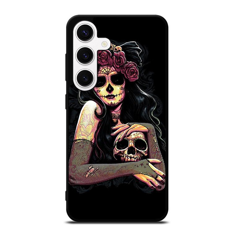 DAY OF THE DEAD ART Samsung Galaxy S24 Case Cover