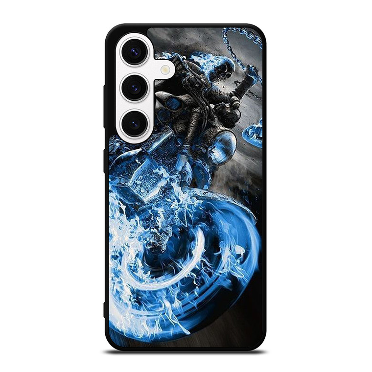 GHOST RIDER BLUE FIRE Samsung Galaxy S24 Case Cover