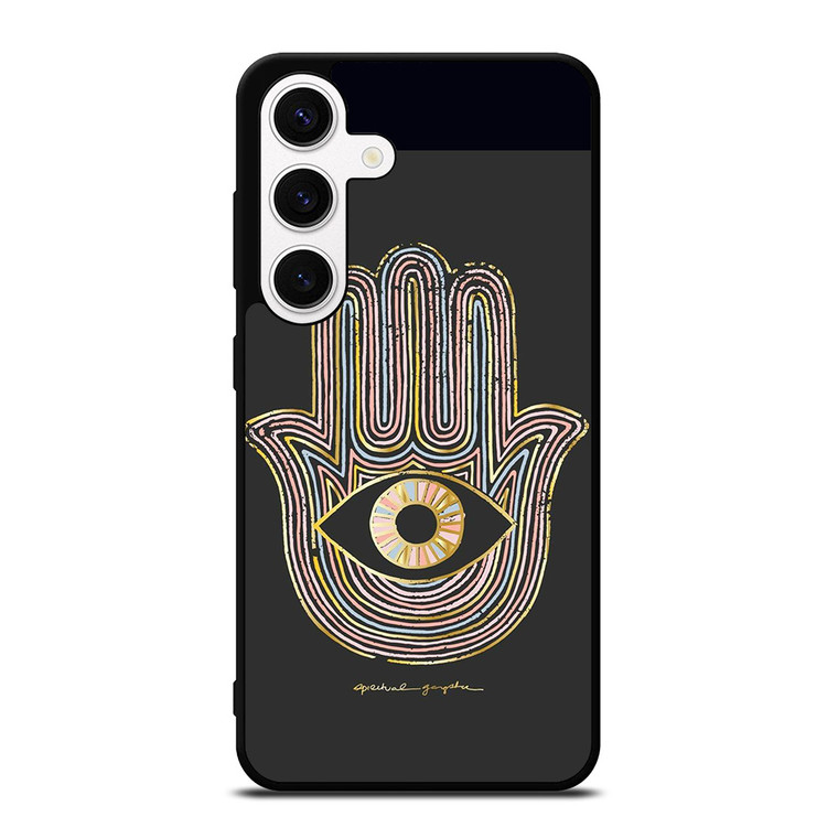 HAMSA EVIL EYE HAND OF FATIMA LOGO Samsung Galaxy S24 Case Cover