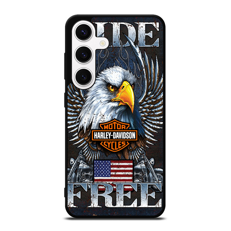 HARLEY DAVIDSON FREE RIDE EAGLE Samsung Galaxy S24 Case Cover