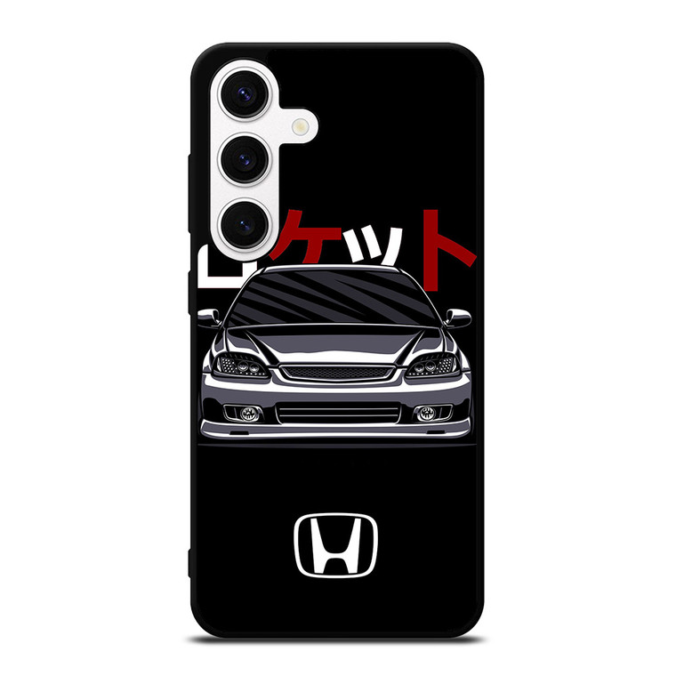 HONDA CIVIC RETRO DRAWING Samsung Galaxy S24 Case Cover