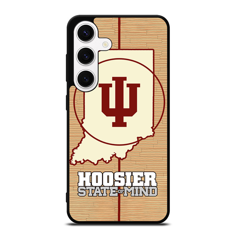 HOOSIER STATE OF MIND INDIANA WOODEN LOGO Samsung Galaxy S24 Case Cover