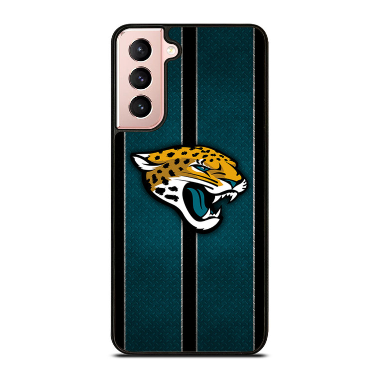 JACKSONVILLE JAGUARS NFL METAL STRIPE Samsung Galaxy S21 Case Cover