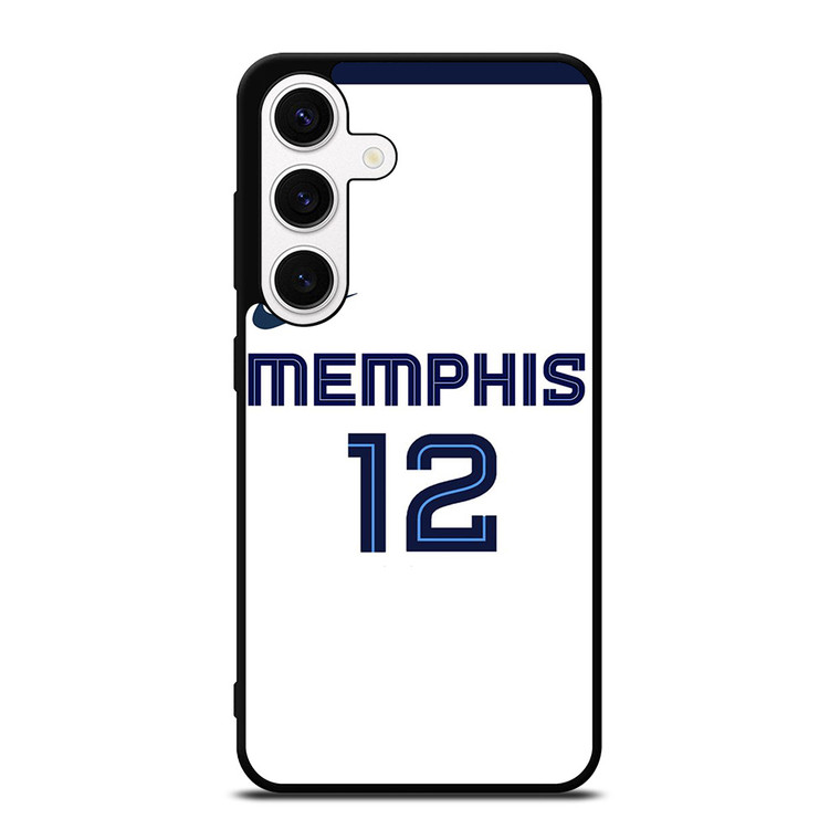 JA MORANT MEMPHIS GRIZZLIES WHITE Samsung Galaxy S24 Case Cover