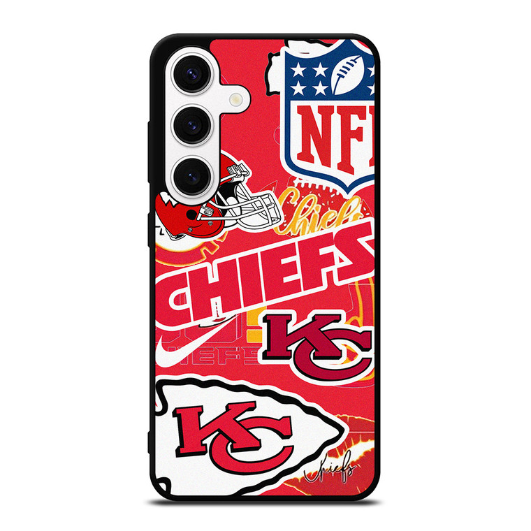 KANSAS CITY CHIEFS NFL STICKER BOMB Samsung Galaxy S24 Case Cover KANSAS CITY CHIEFS NFL STICKER BOMB Samsung Galaxy S24 Case Cover