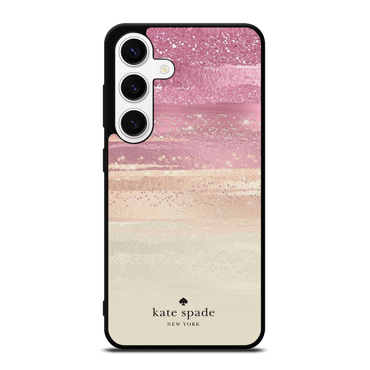 KATE SPADE NEW YORK ROSE GOLD GLITTER Samsung Galaxy S24 Case Cover