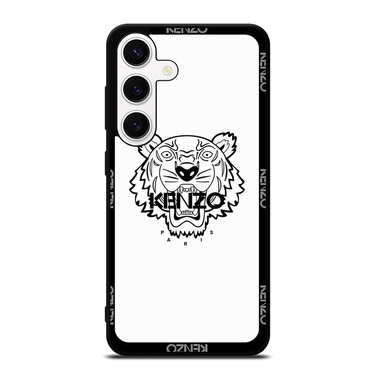 KENZO PARIS BORDERED LOGO WHITE Samsung Galaxy S24 Case Cover KENZO PARIS BORDERED LOGO WHITE Samsung Galaxy S24 Case Cover