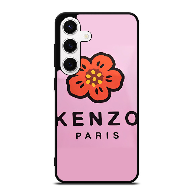 KENZO PARIS PINK FLOWER Samsung Galaxy S24 Case Cover