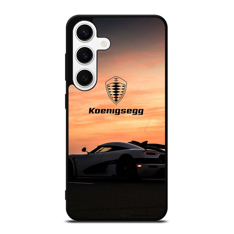 KOENIGSEGG CAR SUNSET LOGO Samsung Galaxy S24 Case Cover