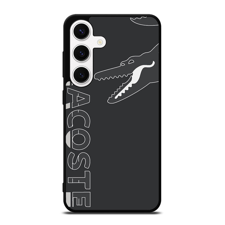 LACOSTE CROCODILE ALL BLACK Samsung Galaxy S24 Case Cover