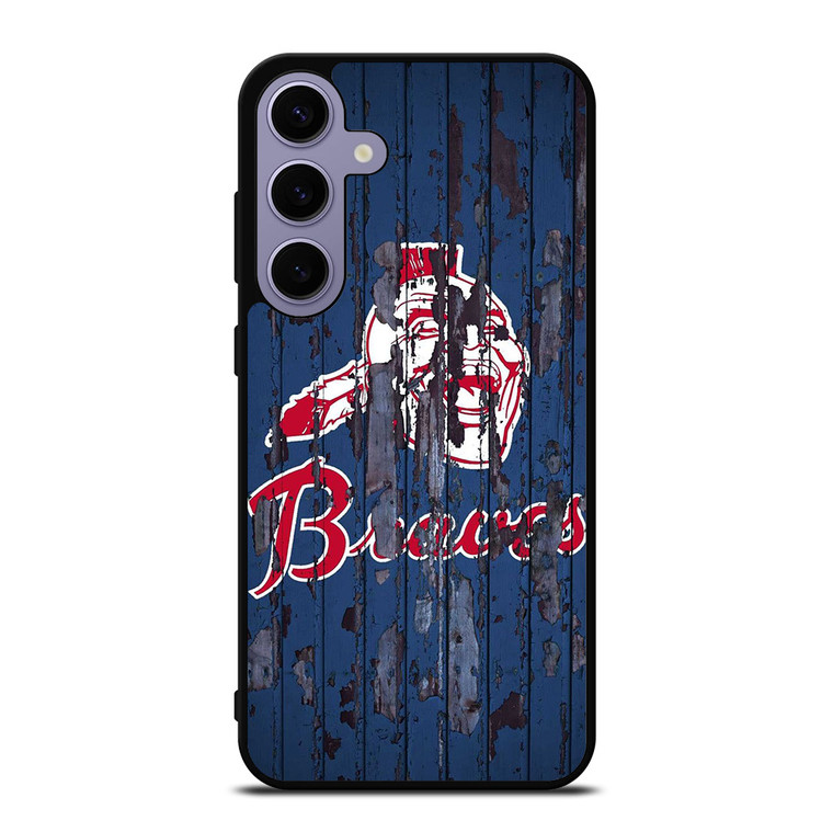 ATLANTA BRAVES RUSTY WOOD Samsung Galaxy S24 Plus Case Cover