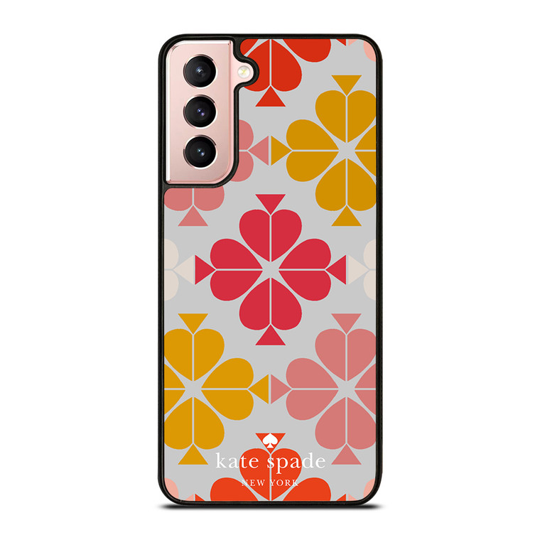 KATE SPADE JACQUARD PINK YELLOW Samsung Galaxy S21 Case Cover KATE SPADE JACQUARD PINK YELLOW Samsung Galaxy S21 Case Cover