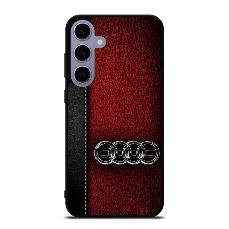 AUDI CAR RED LEATHER Samsung Galaxy S24 Plus Case Cover