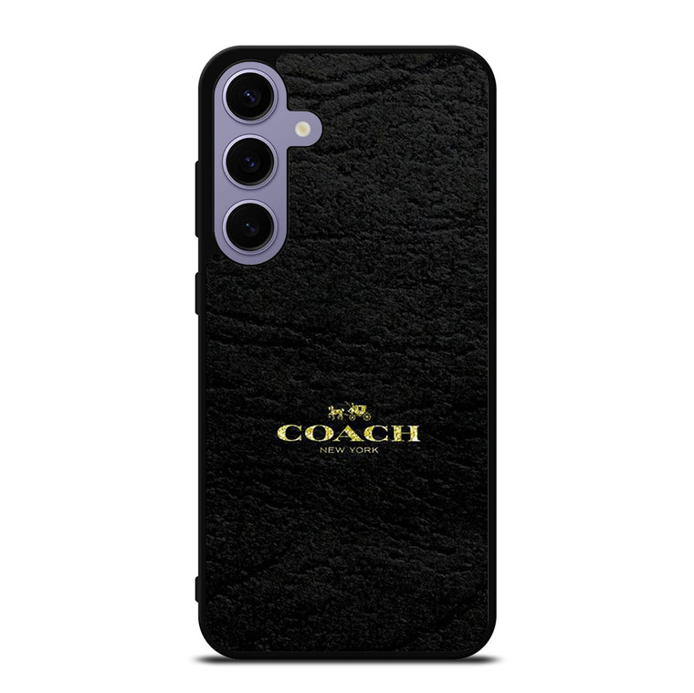 COACH LOGO TEXTURE BLACK Samsung Galaxy S24 Plus Case Cover COACH LOGO TEXTURE BLACK Samsung Galaxy S24 Plus Case Cover