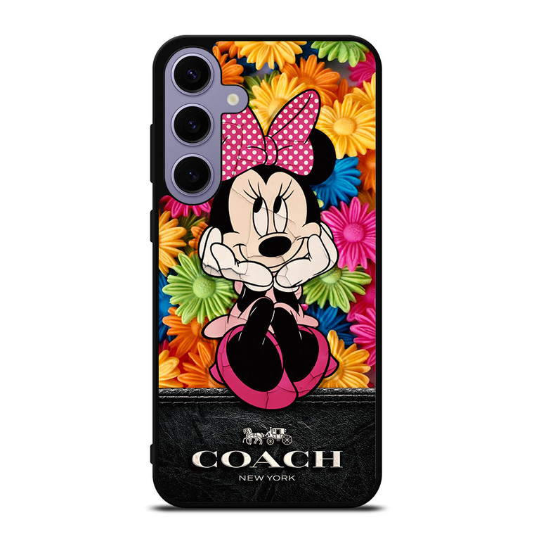 COACH MINNIE MOUSE FLOWER Samsung Galaxy S24 Plus Case Cover