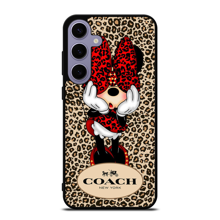 COACH MINNIE MOUSE LEOPARD Samsung Galaxy S24 Plus Case Cover