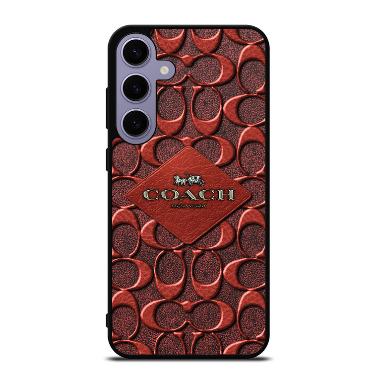 COACH NEW YORK BROWN 2 Samsung Galaxy S24 Plus Case Cover