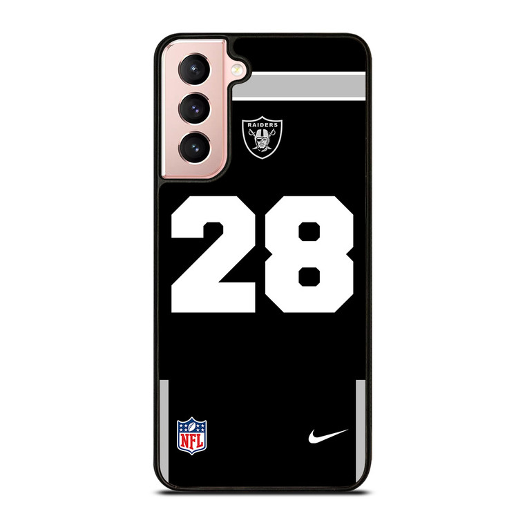 LAS VEGAS RAIDERS JOSH JACOBS 28 NFL NIKE Samsung Galaxy S21 Case Cover