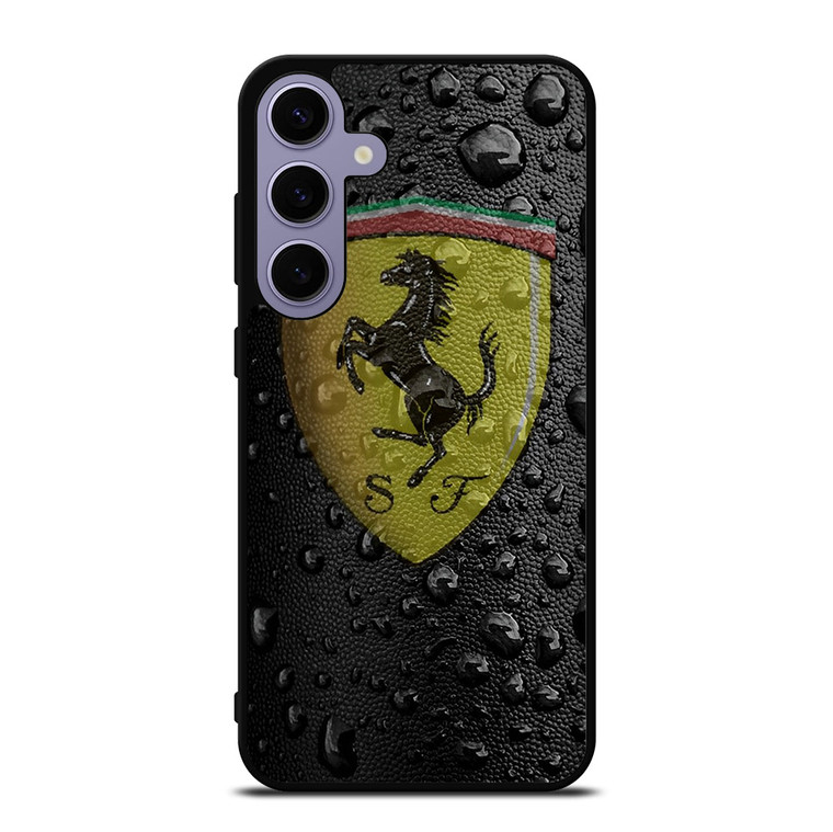 FERRARI DROP WATER BLACK Samsung Galaxy S24 Plus Case Cover