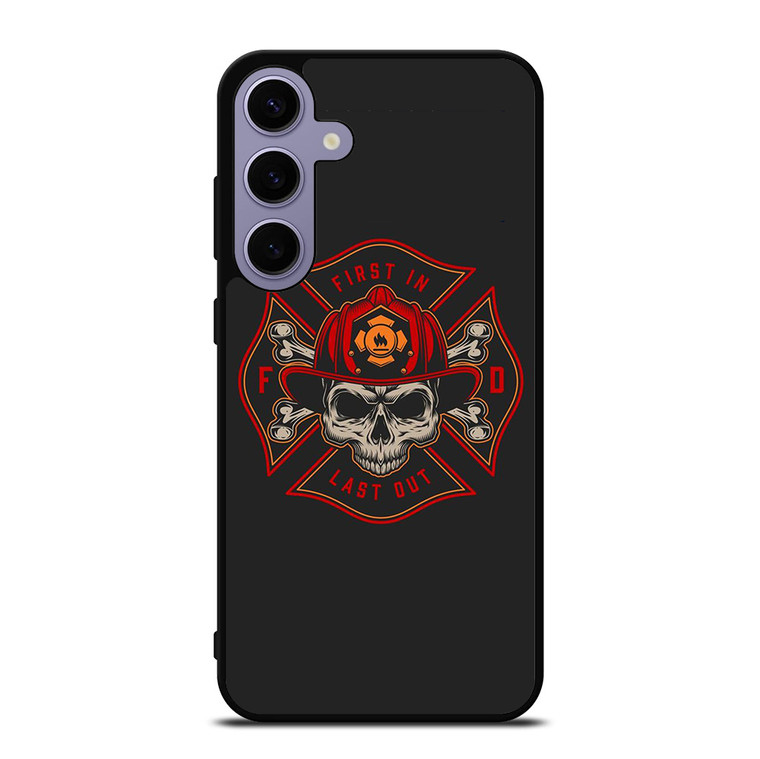 FIREFIGHTER FIREMAN SKULL LOGO Samsung Galaxy S24 Plus Case Cover