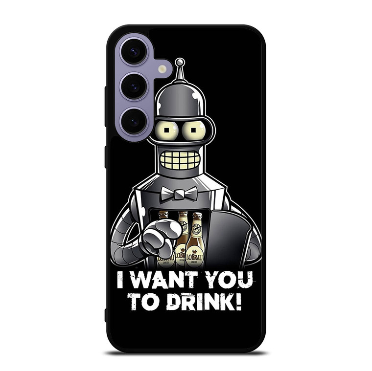 FUTURAMA BENDER QUOTE Samsung Galaxy S24 Plus Case Cover