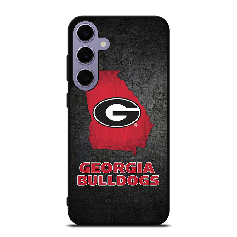 GEORGIA BULLDOGS SYMBOL METAL Samsung Galaxy S24 Plus Case Cover