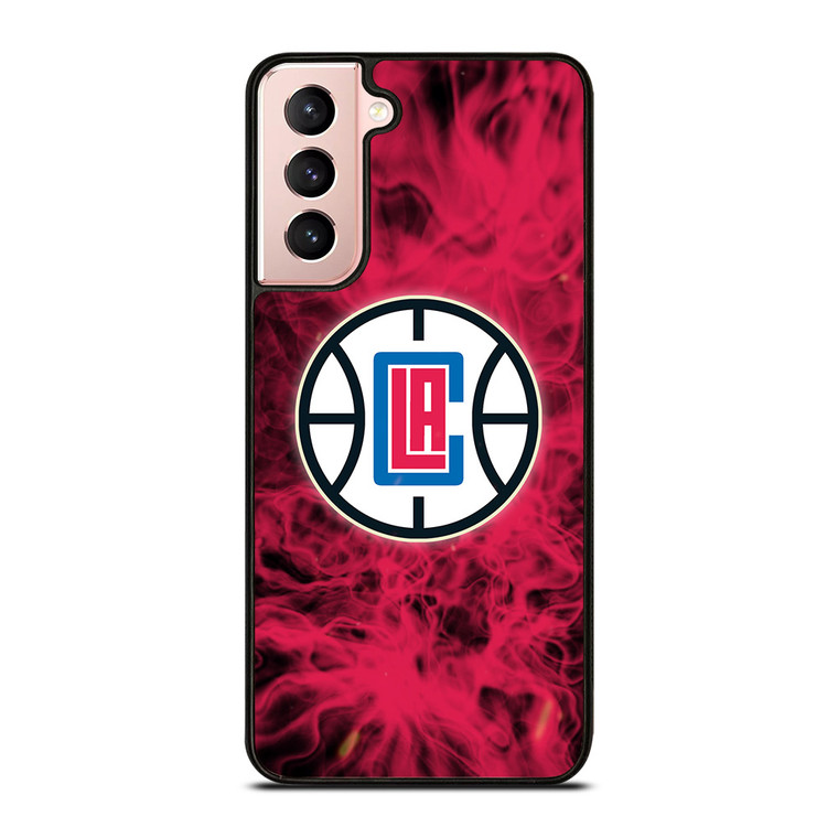 LOS ANGELES CLIPPERS BASKETBALL NBA FIRE Samsung Galaxy S21 Case Cover