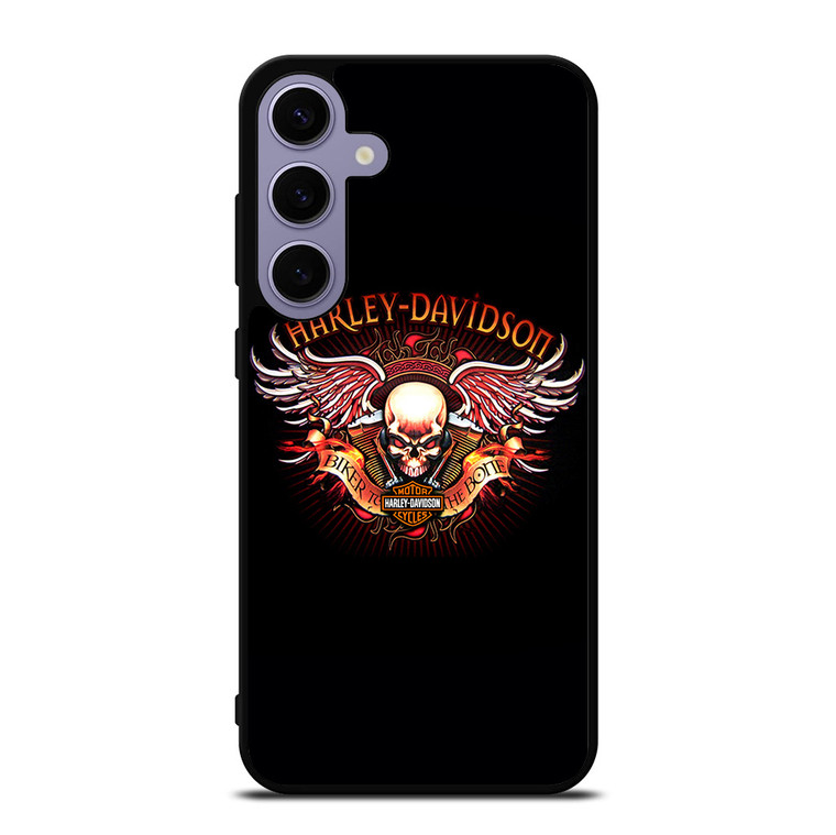 HARLEY DAVIDSON WING SKULL LOGO Samsung Galaxy S24 Plus Case Cover