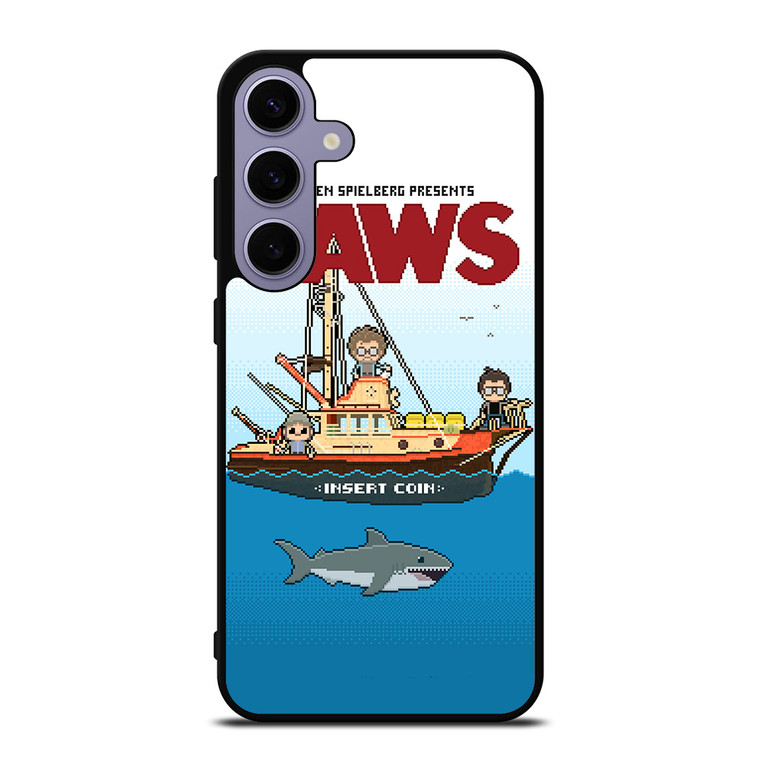 JAWS LOGO 8 BIT Samsung Galaxy S24 Plus Case Cover
