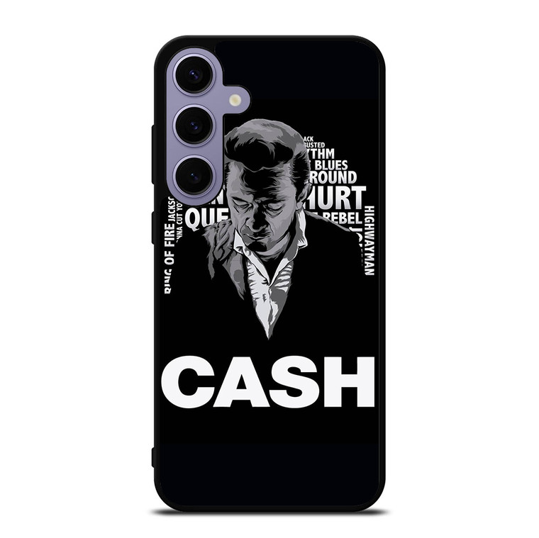 JOHNNY CASH MIDDLE CLIPART Samsung Galaxy S24 Plus Case Cover