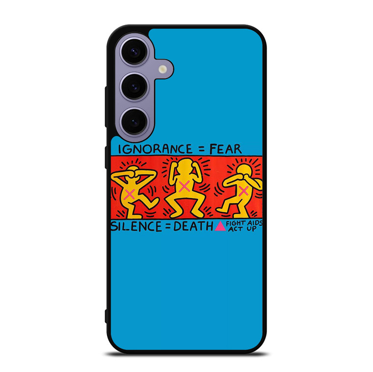 KEITH HARING SILENCE DEATH Samsung Galaxy S24 Plus Case Cover KEITH HARING SILENCE DEATH Samsung Galaxy S24 Plus Case Cover