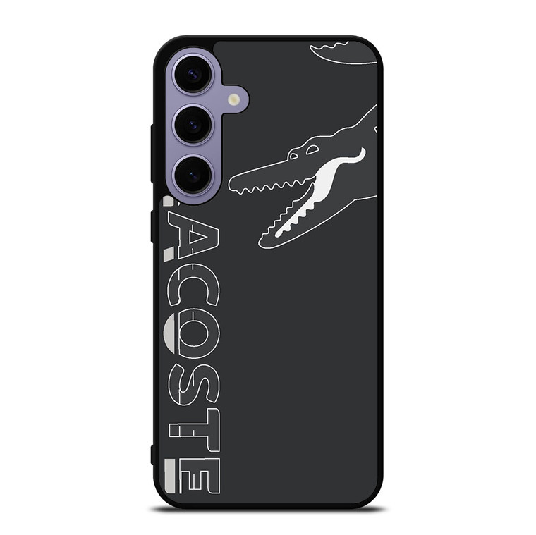 LACOSTE CROCODILE ALL BLACK Samsung Galaxy S24 Plus Case Cover