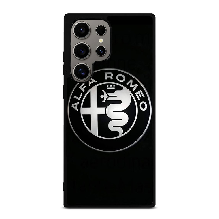 ALFA ROMEO METAL BLACK Samsung Galaxy S24 Ultra Case Cover ALFA ROMEO METAL BLACK Samsung Galaxy S24 Ultra Case Cover