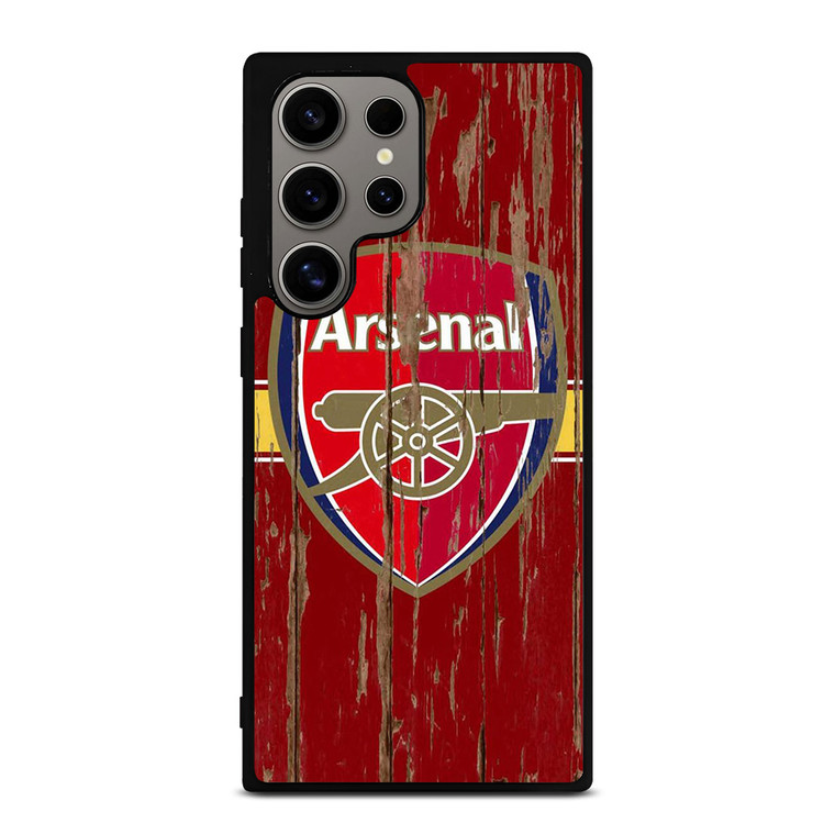 ARSENAL FC WOODEN LOGO Samsung Galaxy S24 Ultra Case Cover