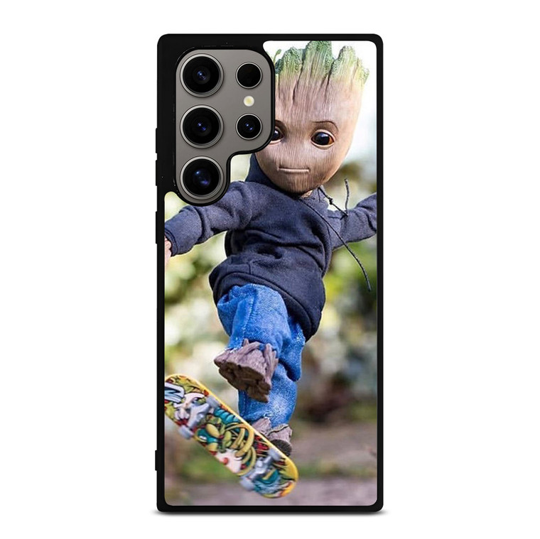 BABY GROOT SKATEBOARD Samsung Galaxy S24 Ultra Case Cover