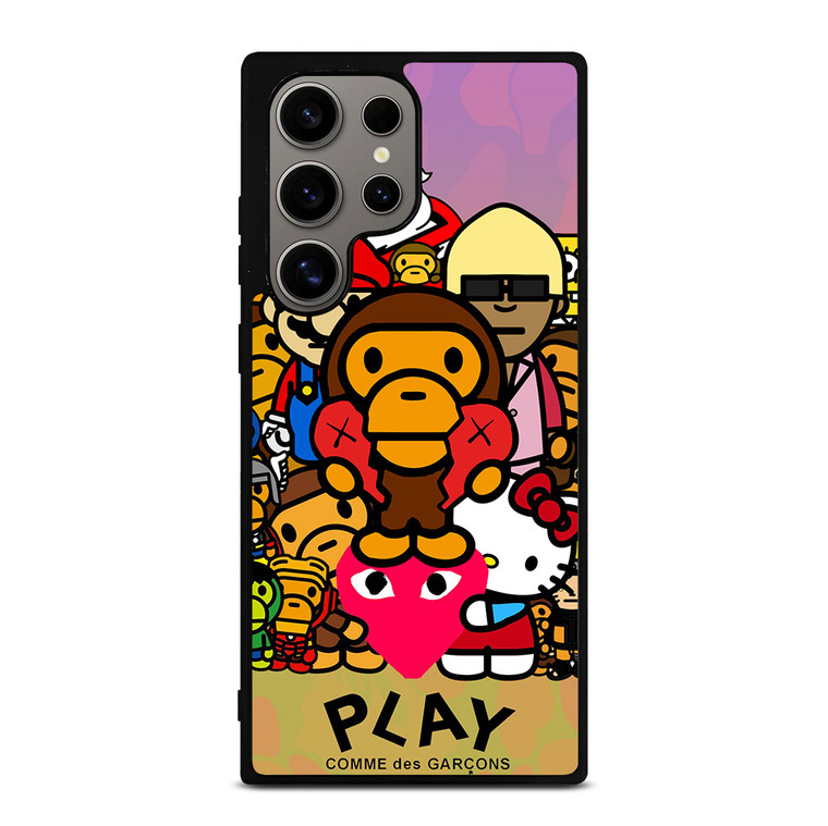 BAPE BABY MILO PLAY Samsung Galaxy S24 Ultra Case Cover BAPE BABY MILO PLAY Samsung Galaxy S24 Ultra Case Cover